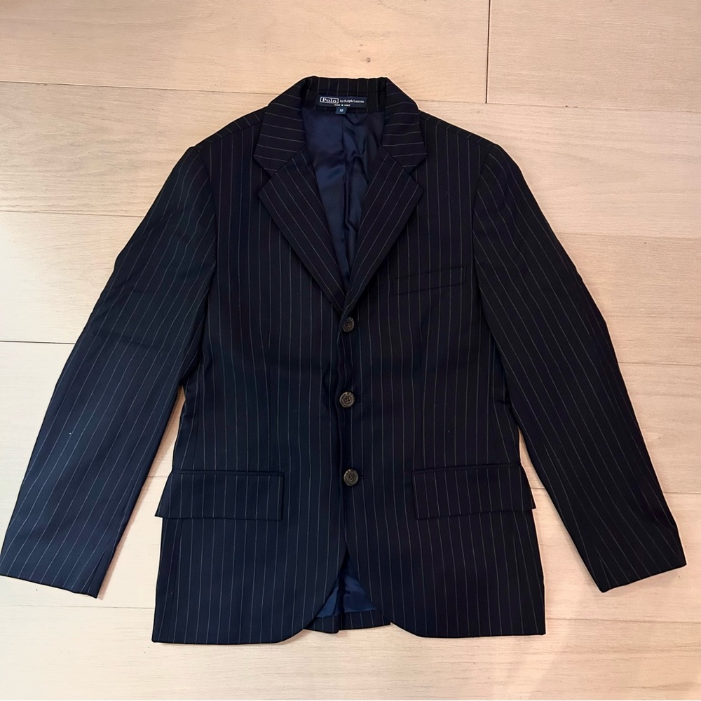 Vintage POLO girls pinstripe blazer size12 - Picture 1 of 5